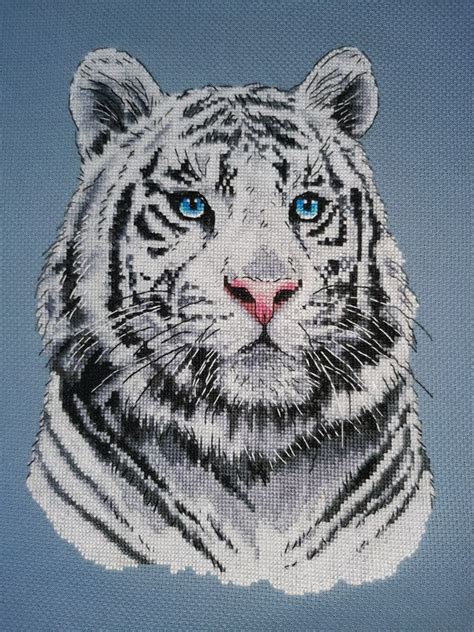 White Tiger Pdf Counted Cross Stitch Patterndefault Title In