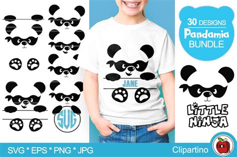 Download Panda Bundle SVG vector files (1106365) | Illustrations | Design Bundles
