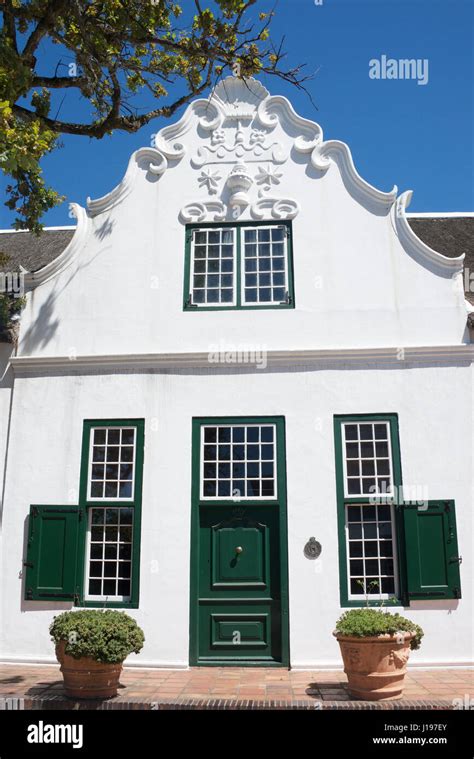 Classic Example 19th Century Cape Dutch Architecture Bletterman House