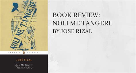 Noli Me Tangere Jose Rizal