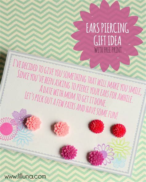 Free Printable Ear Piercing Gift Certificate