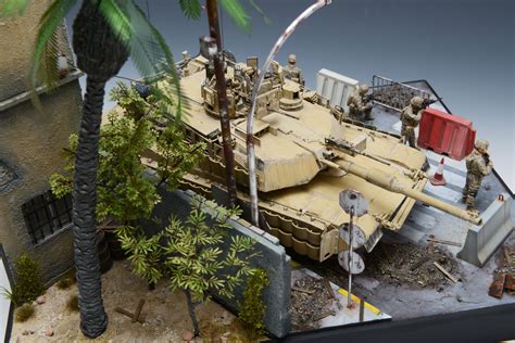 M1a2 Abrams Tusk Ii 135 Scale Model Diorama Scale Models Military Diorama Model Tanks