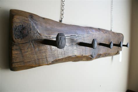 Hand Crafted Reclaimed Wall Mounted Railroad Spike Coat Rack Etsy Canada