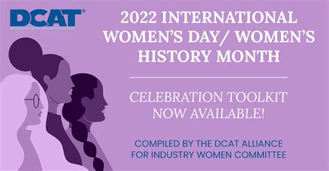 International Women S Day Women S History Month Toolkit Dcat