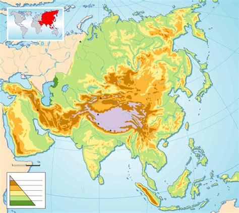 Juegos De Geografía Juego De Mapa Físico De Asia Cerebriti