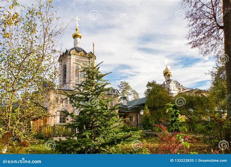 Autumn Landscape Autumn In The Monastery Stock Image Image Of