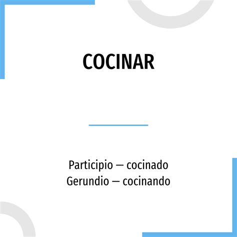 Conjugación Cocinar Verbo español en todos los tiempos y formas
