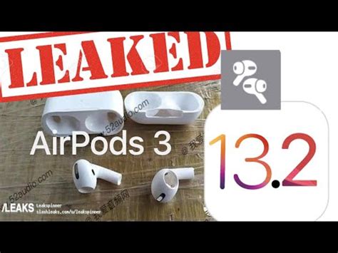 Airpods 3 leaks show earbuds without key airpods pro feature. AirPods 3 LEAKED by Apple Today in iOS 13.2 - New design ...