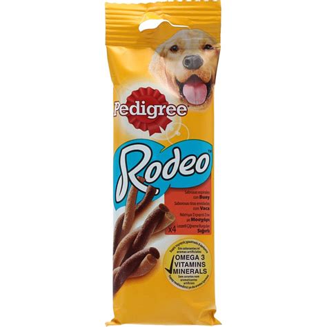 Snack Pedigree Rodeo Vaca 4 Un 70 G Snacks Para Cão Cão Animais