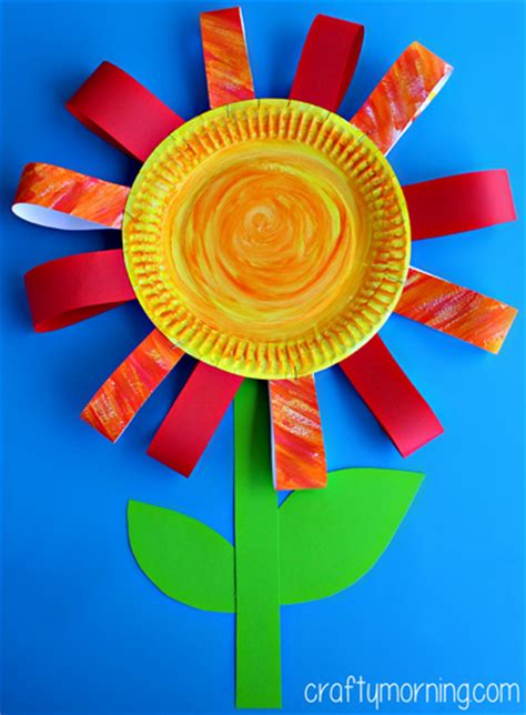 Paper Plate Flower Craft For Kids Crafty Morning