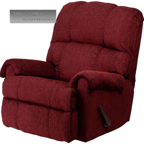 Red Burgundy Fabric Rocker Recliner Lazy Chair Furniture Seat Living