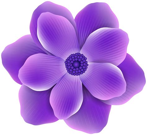 Free Photo Purple Flower Clip Art Bloom Clipart Flowers Free