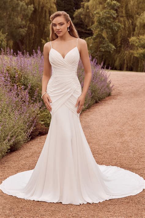 Lightweight Wedding Dress With Ruching Sophia Tolli Adelaide Y22186