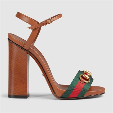 Gucci Leather T Strap Sandal In Brown Lyst