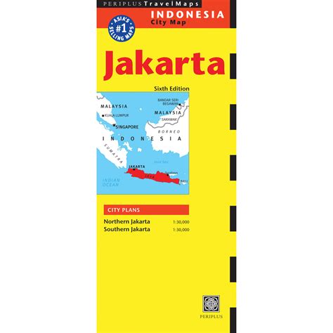 Jakarta Travel Map Sixth Edition 9780794607098 Tuttle Publishing