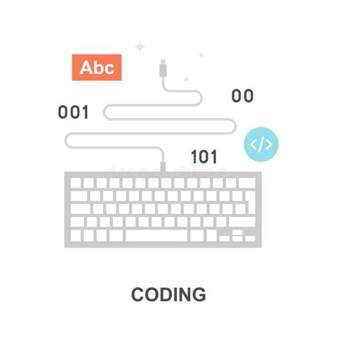 Coding Icon Concept Stock Vector Illustration Of Keyboard 131332553
