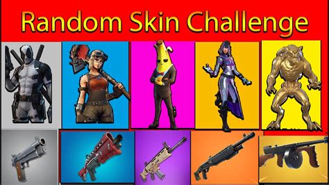 Neu Random Skin Challenge Fortnite Youtube