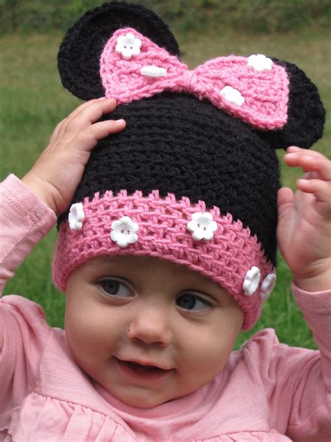 Toddler Hat Minnie Mouse Hat Crochet Minnie By Knitsandtidbits