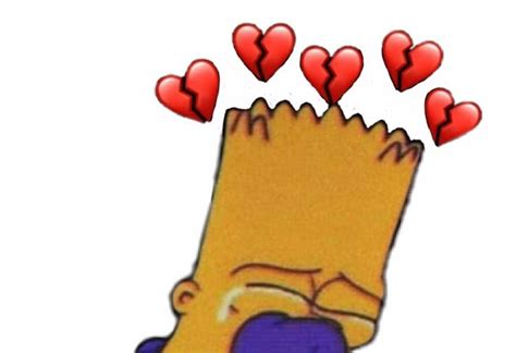 1080x1080 Sad Heart Bart Bart Simpson With Broken Hearts Sad Page 1
