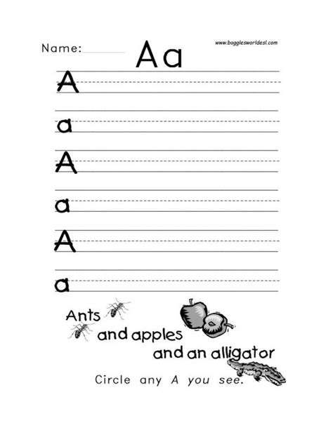 letter  alphabet worksheets