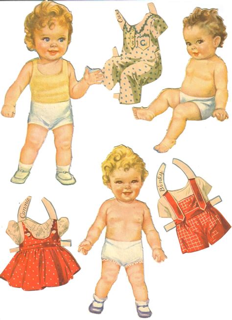 Paper Baby Dolls With Clothes Paper Dolls Paper Dolls Printable