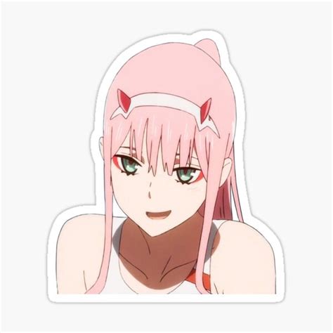 Zero Two Sticker By Shiromaru In 2022 Anime Printables Cute Stickers