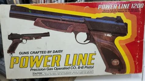 WORKING DAISY POWERLINE 1200 BB Gun CO2 Pistol In Box With Manual 177
