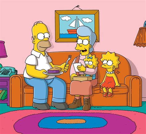 Homer Mona Maggie And Lisa Simpson Homer Simpson Os Simpsons Desenho