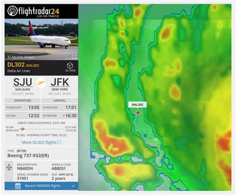Hurricane Irma Delta Passenger Plane Flies Into Category 5 Storm To