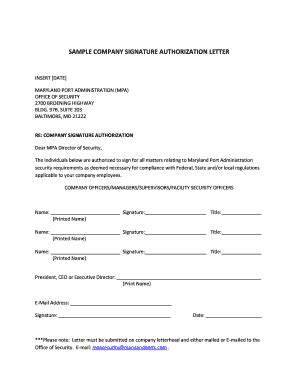 mpa maryland sample company signature authorization