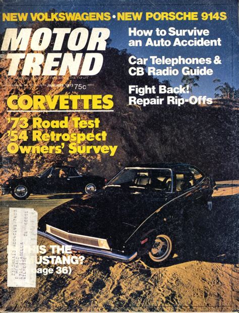 Motor Trend January 1973 At Wolfgang S
