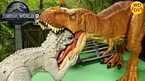New Jurassic World Super Colossal Tyrannosaurus Rex Unboxing T Rex Fallen Kingdom Mattel Vs
