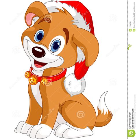 Get yours from +1,000 possibilities. Christmas dog stock vector. Illustration of character ...