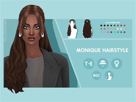 The Sims Resource Monique Hairstyle