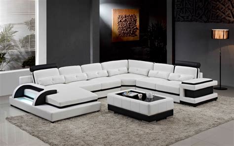 Buy Large Corner Leather Sofa For Modern Sectional