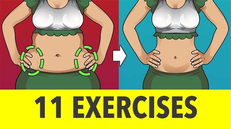 11 Simple Exercises Reduce Hanging Belly Youtube