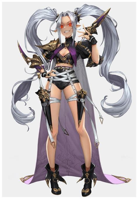 Artstation Assassin Hyoun Moon Warrior Girl Concept Art Characters Assassin
