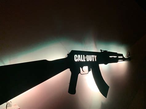 Rifle Led Light Call Of Duty Inspired Rifle Ak 47 Rifle Led Etsy