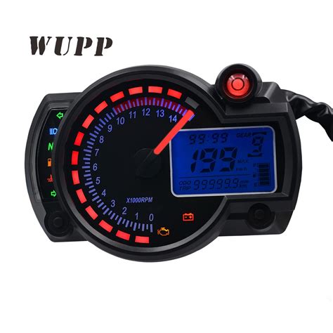 Wupp Electronic Digital Auto Rpm Meter Gauge Tachometer Speedometer