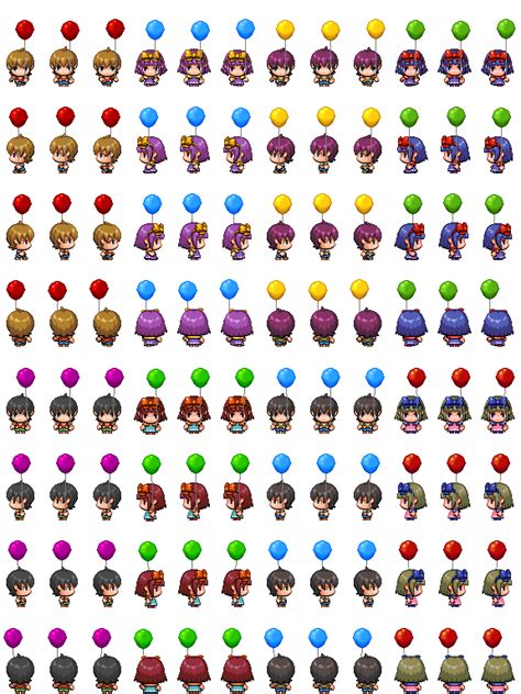 Kids With Balloons Sprites Rpg Tileset Free Curated Assets For Your