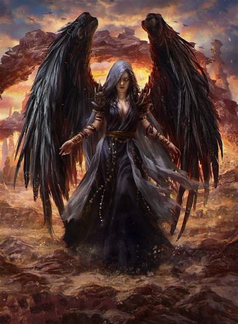 Dark Angel Dark Fantasy Art Angels And Demons Character Art