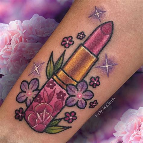 Lipstick Makeup Tattoo Designs