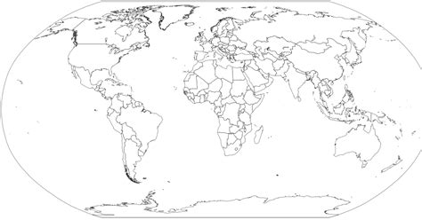 Blog De Geografia Mapa Múndi Para Colorir