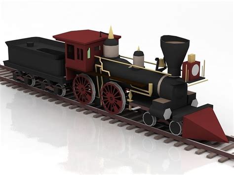 Steam Train And Caboose 3d Model 3d Model Cgtrader