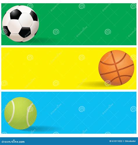 Color Sport Banner Stock Vector Illustration Of Object 61011022
