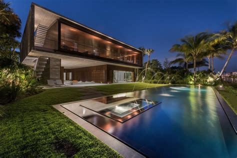 M Indian Creek Home Features A Man Made Lagoon