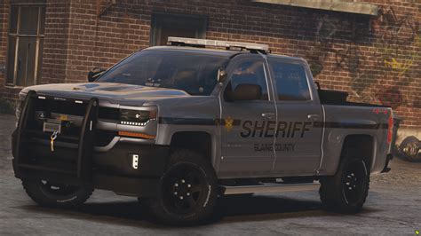 2017 Police Chevrolet Silverado Replace Fivem Gta 5 Mod