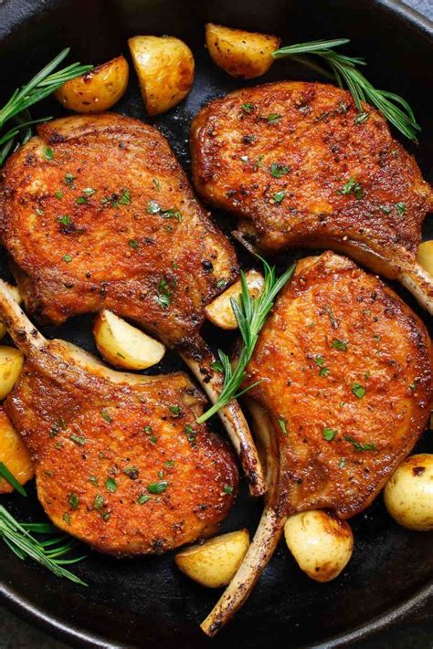 Lamb loin chops are marinated in rosemary, garlic, and lemon juice, then baked in the oven for an easy lamb chops recipe that cooks in about 15 minutes. Easy Pan Fried Pork Chops Recipe - TipBuzz