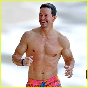 Shirtless Mark Wahlberg Looks Ripped At Age 50 See His New Beach