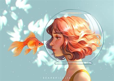 Tears Of A Goldfish By Karmen Loh Imaginarycolorscapes Girls Cartoon
